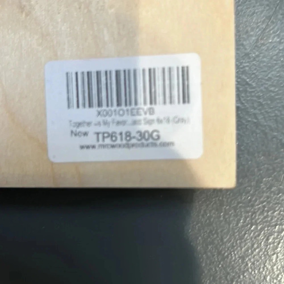 Together is my favorite place to be rustic wood sign 17 3/4 “ long - Picture 6 of 6